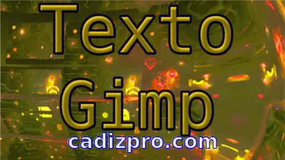 GIMP texto elegate. Debian 13: Crear una miniatura paso a paso