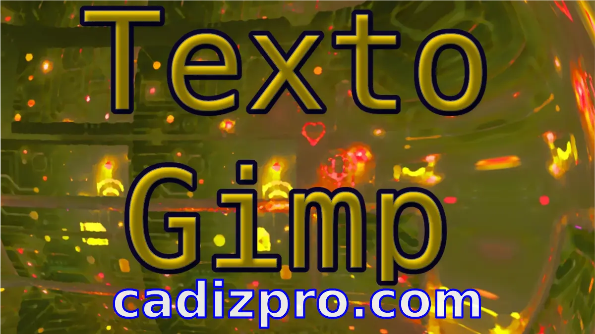 GIMP texto elegate. Debian 13: Crear una miniatura paso a paso